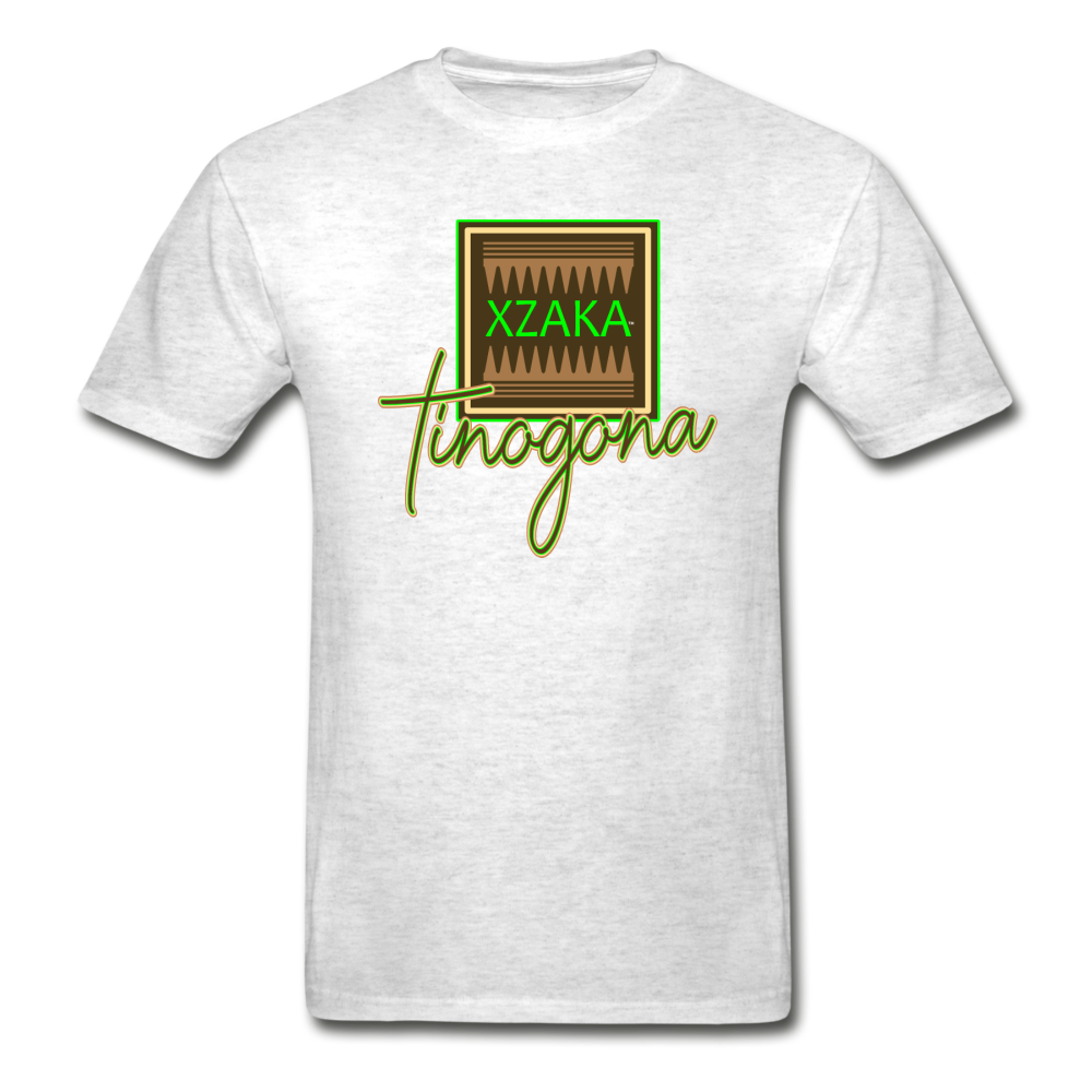 XZAKA - Men "Tinogona" Motivational T-Shirt - M2405 - light heather gray