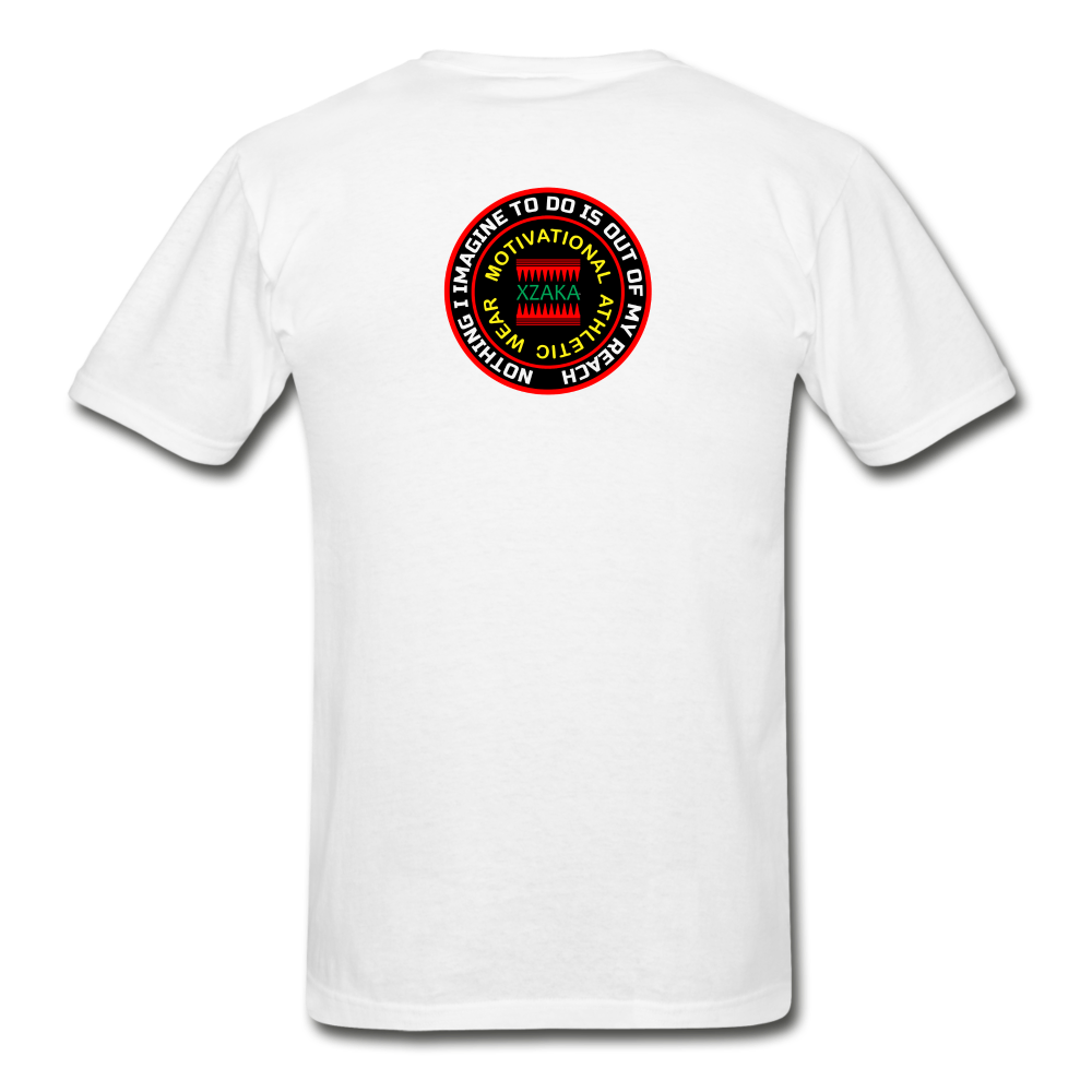 XZAKA - Men "Stay Ready" Motivational T-Shirt - M2406 - white