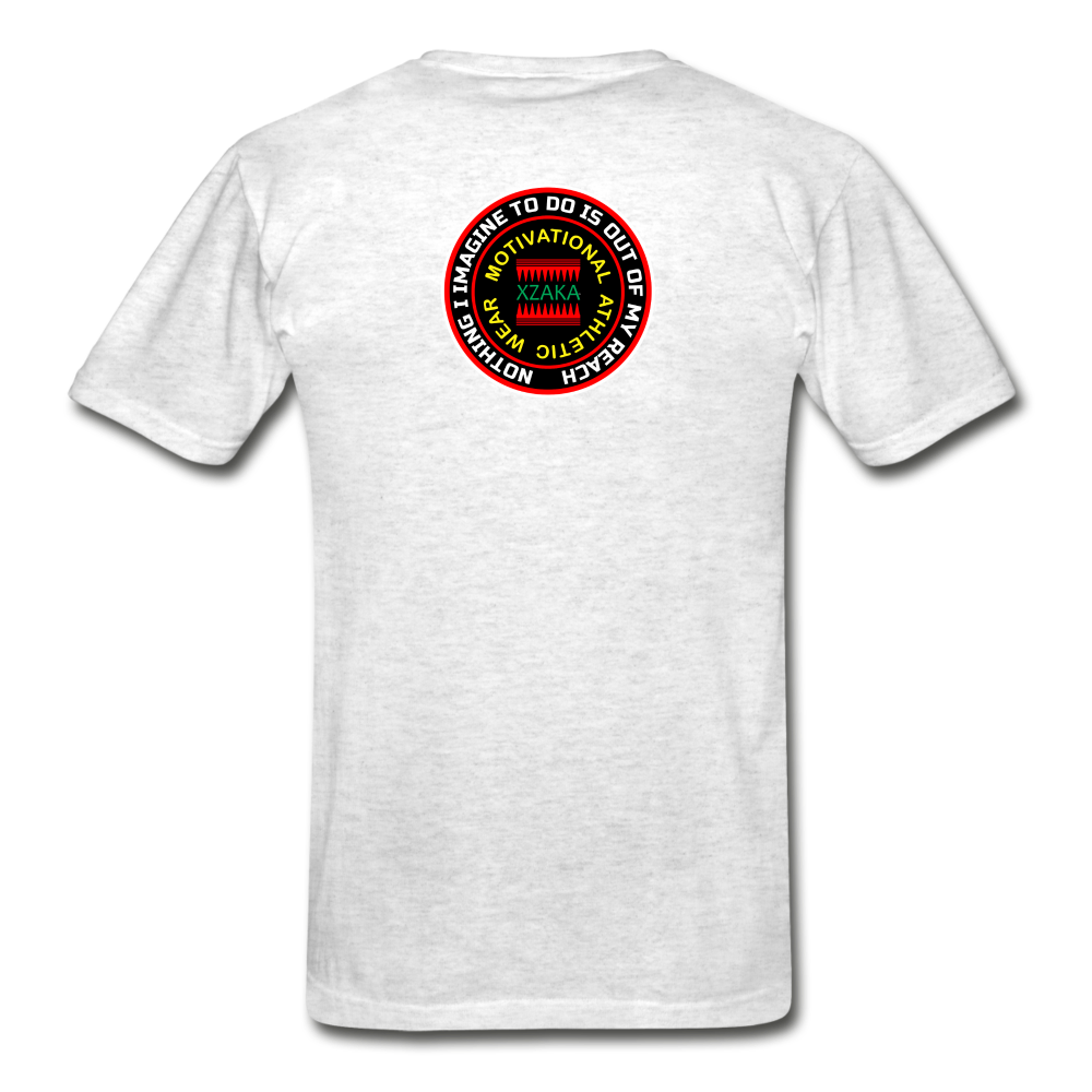 XZAKA - Men "Stay Ready" Motivational T-Shirt - M2406 - light heather gray