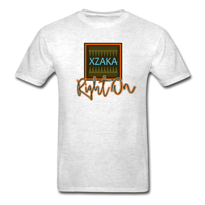 XZAKA - Men "Right On" Motivational T-Shirt - M2410 - light heather gray