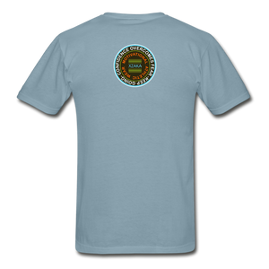 XZAKA - Men "Right On" Motivational T-Shirt - M2410 - stonewash blue