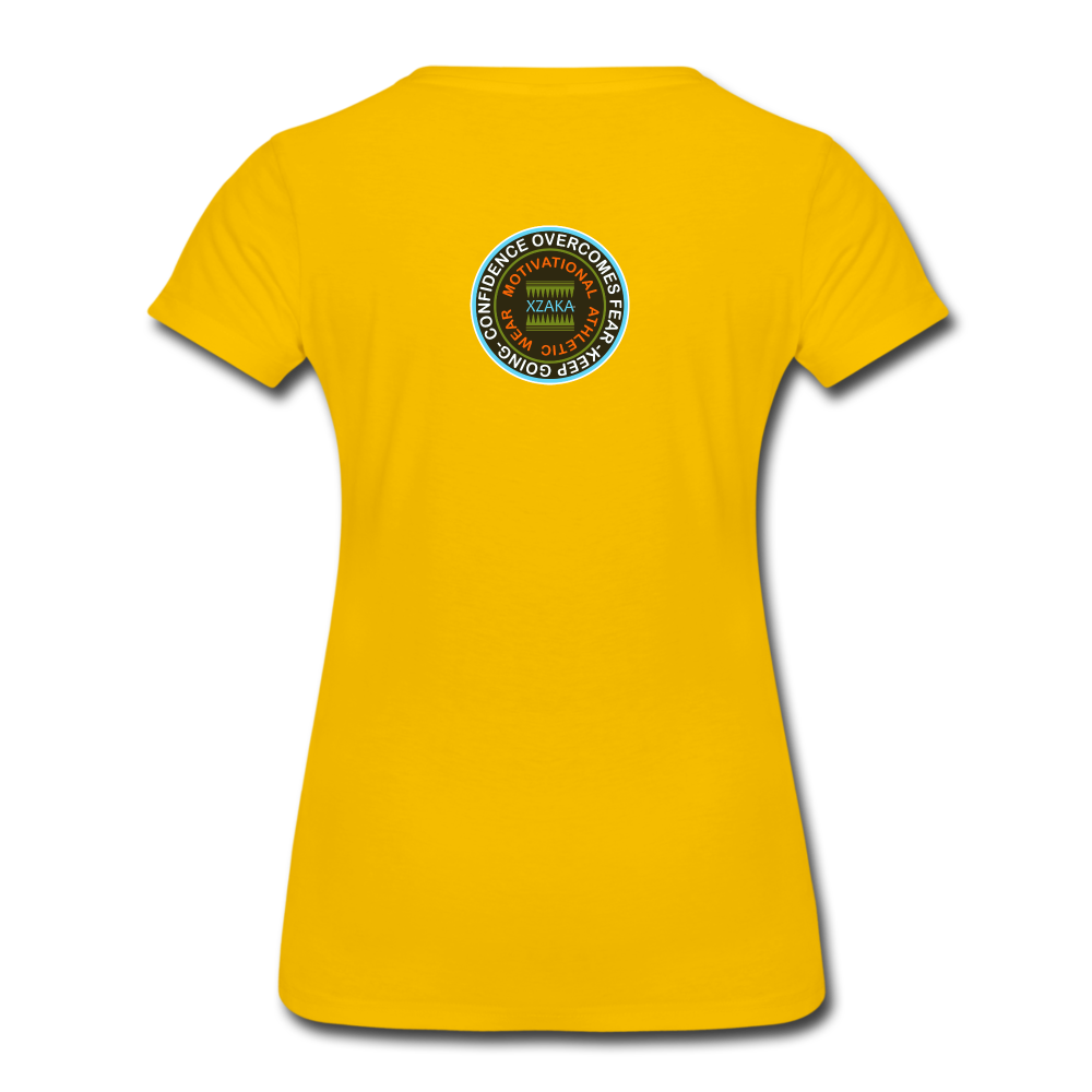 XZAKA - Women "Copesthetic" Workout T-Shirt - W3545 - sun yellow