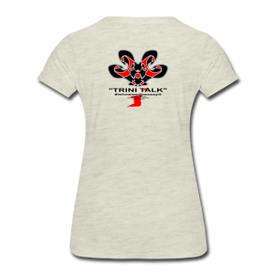 The Trini Spot - Women "Bodow" T-Shirt - W1692 - heather oatmeal