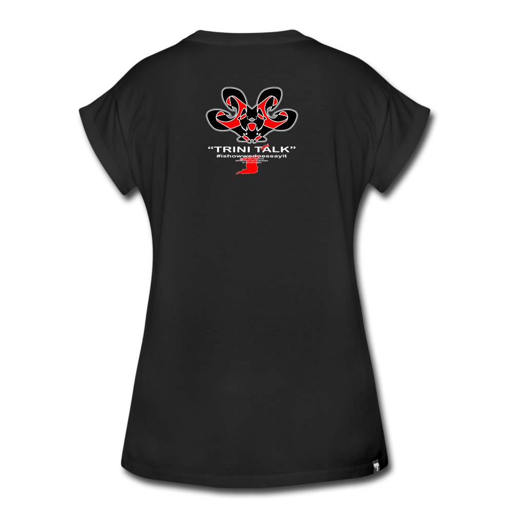 The Trini Spot - Women "SomAhdis" Premium T-Shirt - W1604 - black