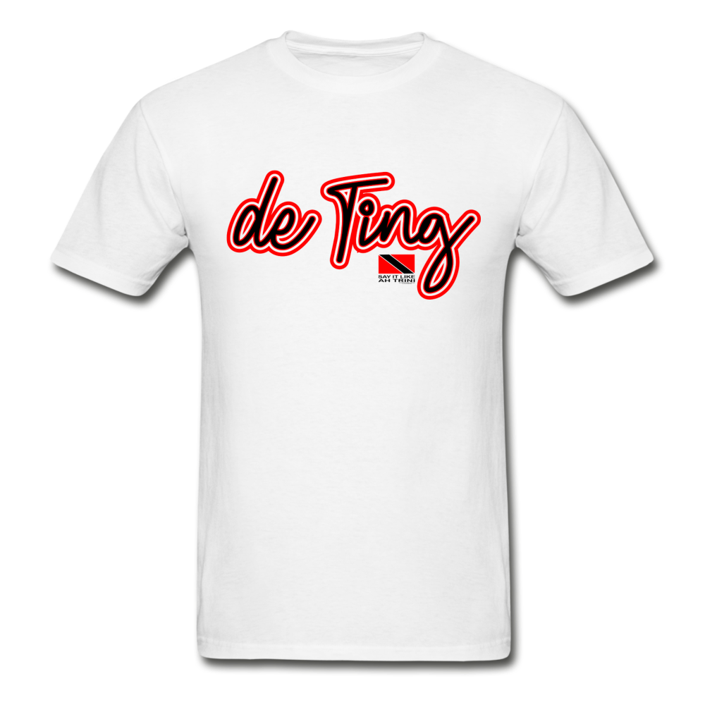 The Trini Spot - Men "deTing" T-Shirt - W1692 - white