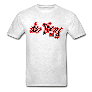 The Trini Spot - Men "deTing" T-Shirt - W1692 - light heather gray