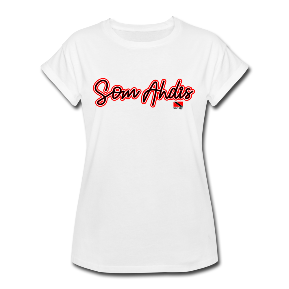 The Trini Spot - Women "SomAhdat" Premium T-Shirt - W1774 - white