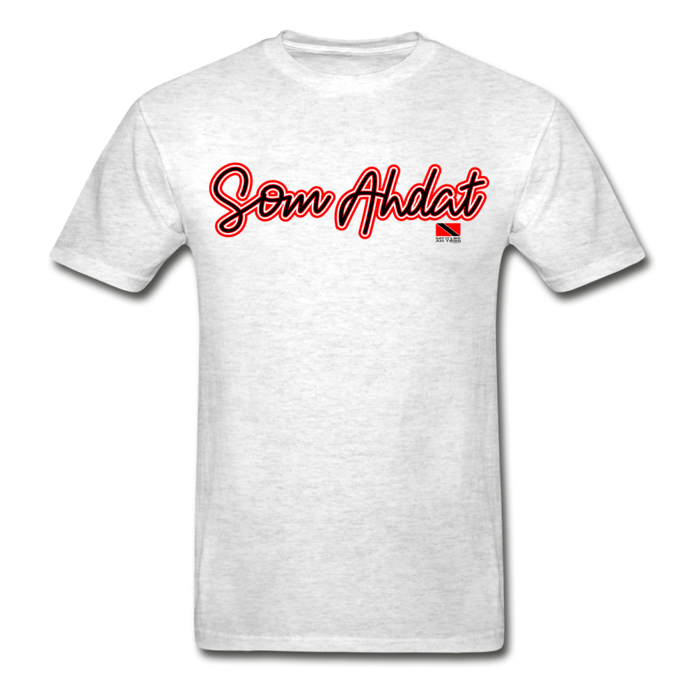 The Trini Spot - Men "SomAhdat" T-Shirt - W1693 - light heather gray