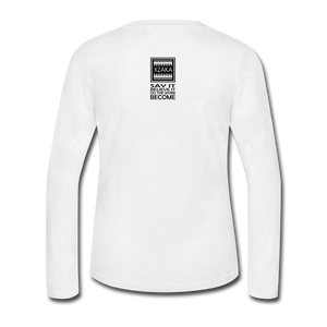 XZAKA - Women "Say It" Long Sleeve T-Shirt -W5030 - white