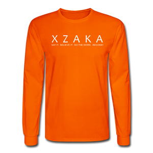 XZAKA Men "Say It" Motivational T-Shirt - W5138-FOL - orange