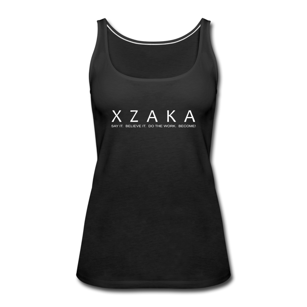XZAKA Women "Say It" Motivational Tank Top - W5151 - black