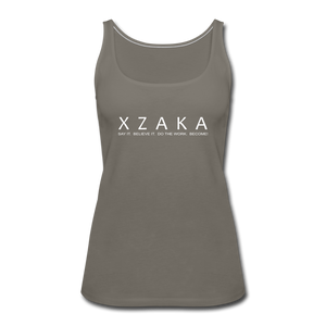 XZAKA Women "Say It" Motivational Tank Top - W5151 - asphalt gray