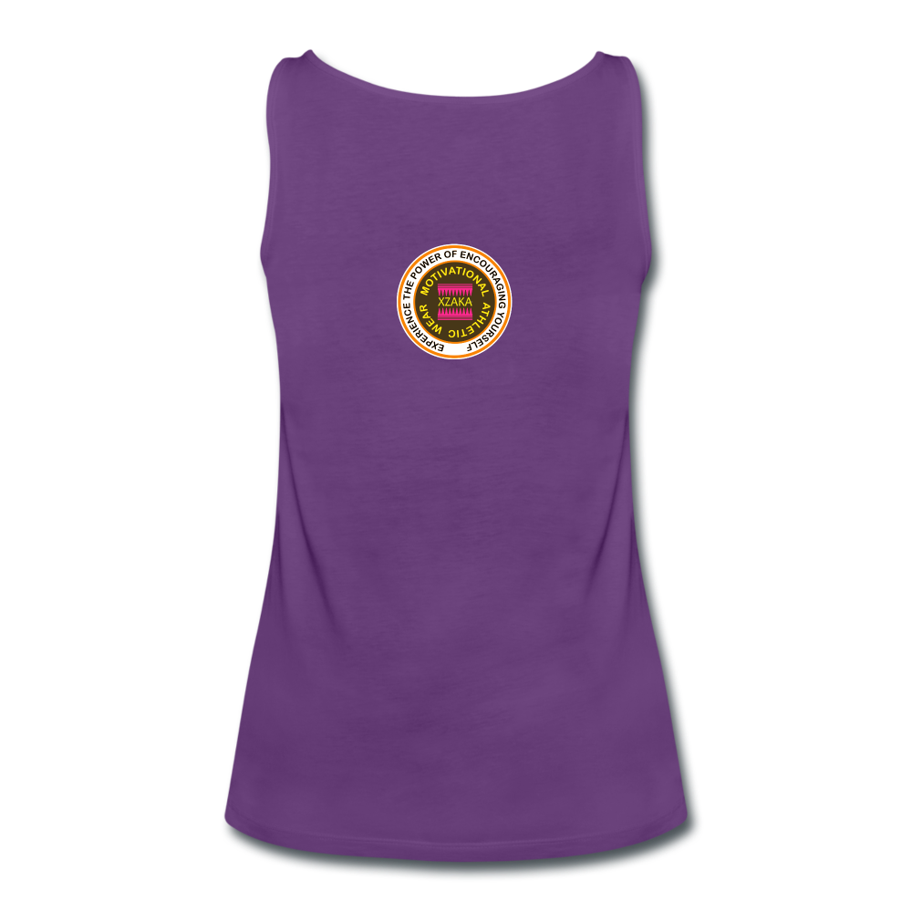 XZAKA Women "Love2Run" Motivational Tank Top - W516 - purple
