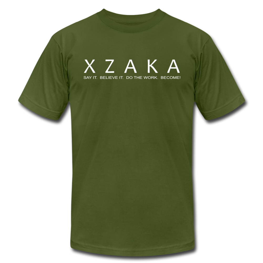 XZAKA Women "Say It" Motivational T-shirt - W5160 - olive