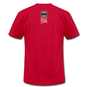 XZAKA Women "Say It" Motivational T-shirt - W5160 - red