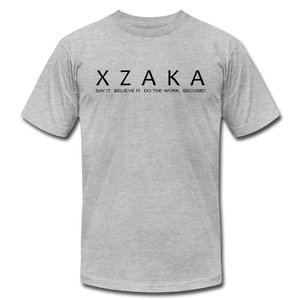 XZAKA Women "Say It" Motivational T-shirt - W5161 - heather gray
