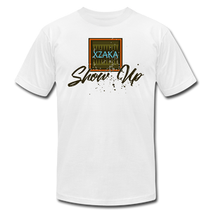 XZAKA Women "Show Up" Motivational T-Shirt - W5167 - white