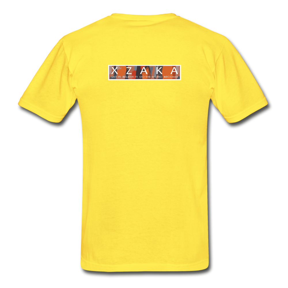XZAKA Men "Baller" Motivational T-Shirt - M3163 - yellow