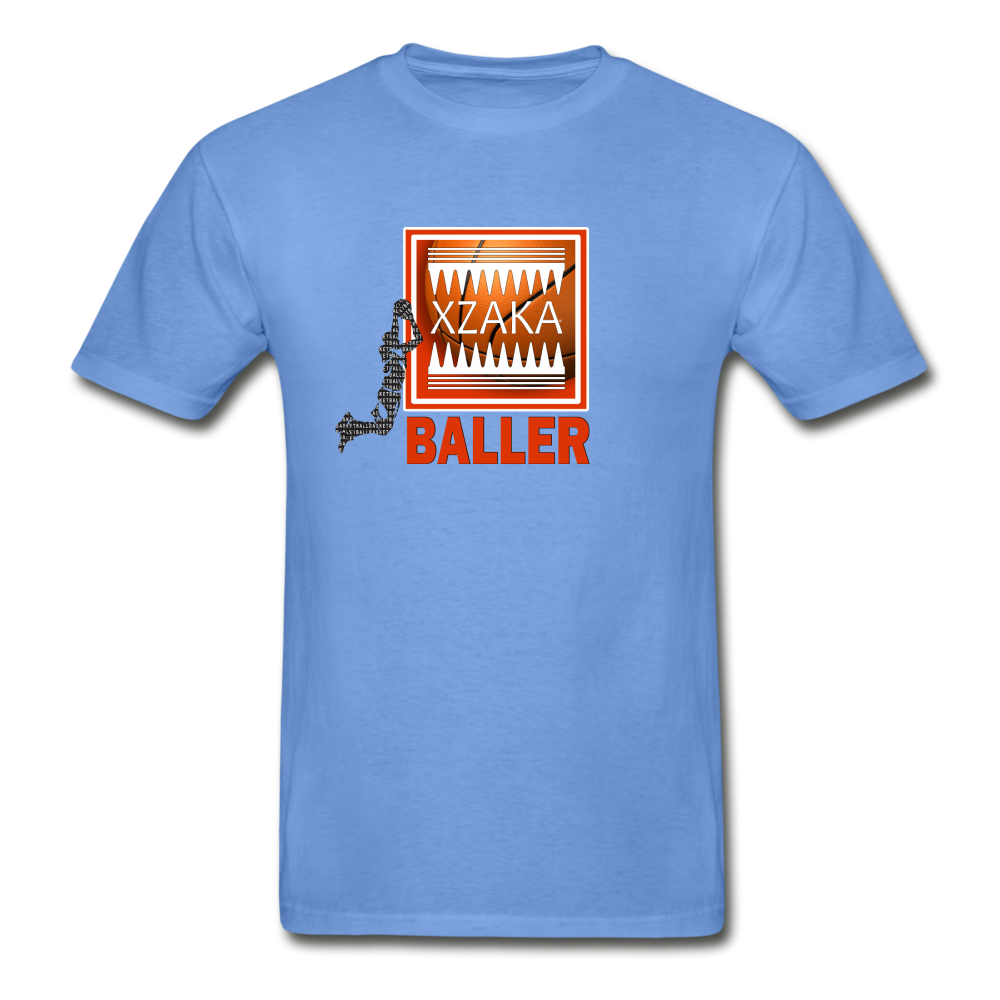 XZAKA Men "Baller" Motivational T-Shirt - M3163 - carolina blue