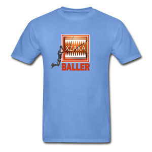 XZAKA Men "Baller" Motivational T-Shirt - M3163 - carolina blue