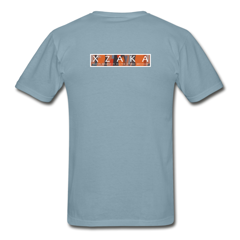 XZAKA Men "Baller" Motivational T-Shirt - M3163 - stonewash blue
