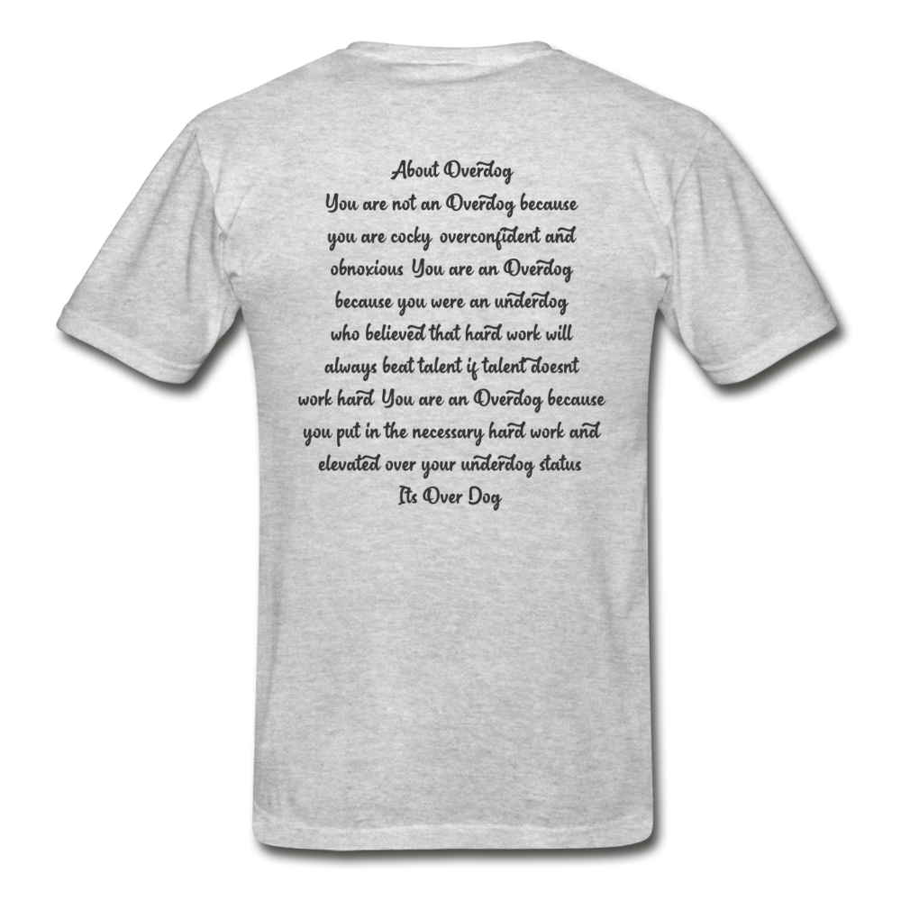 OverDog Men Motivational T-Shirt - heather gray