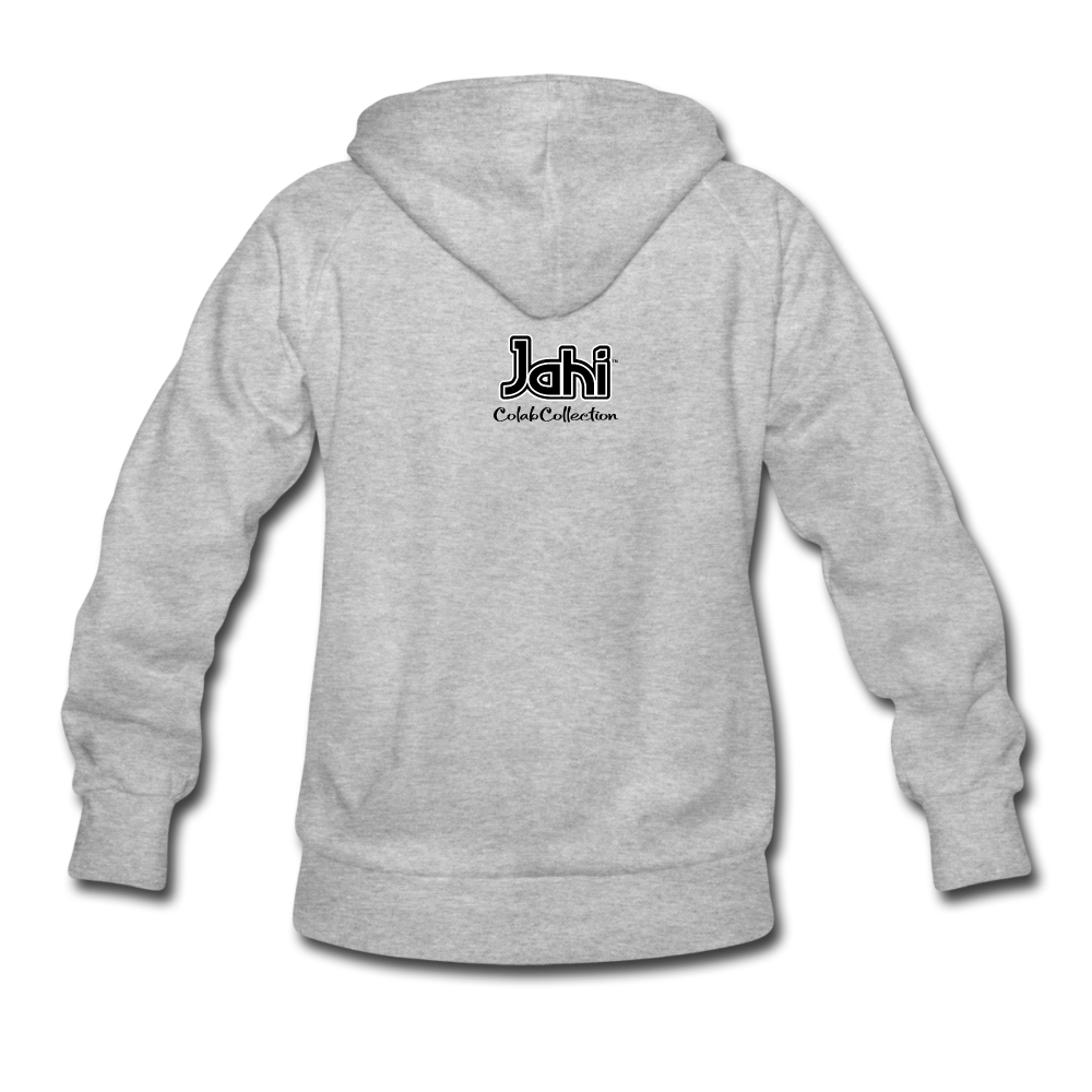Jahi Collab Collection Women Hoddie - B123 - heather gray
