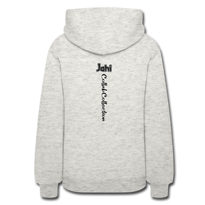 Jahi Collab Collection Women Hoodie - W112-1 - heather oatmeal