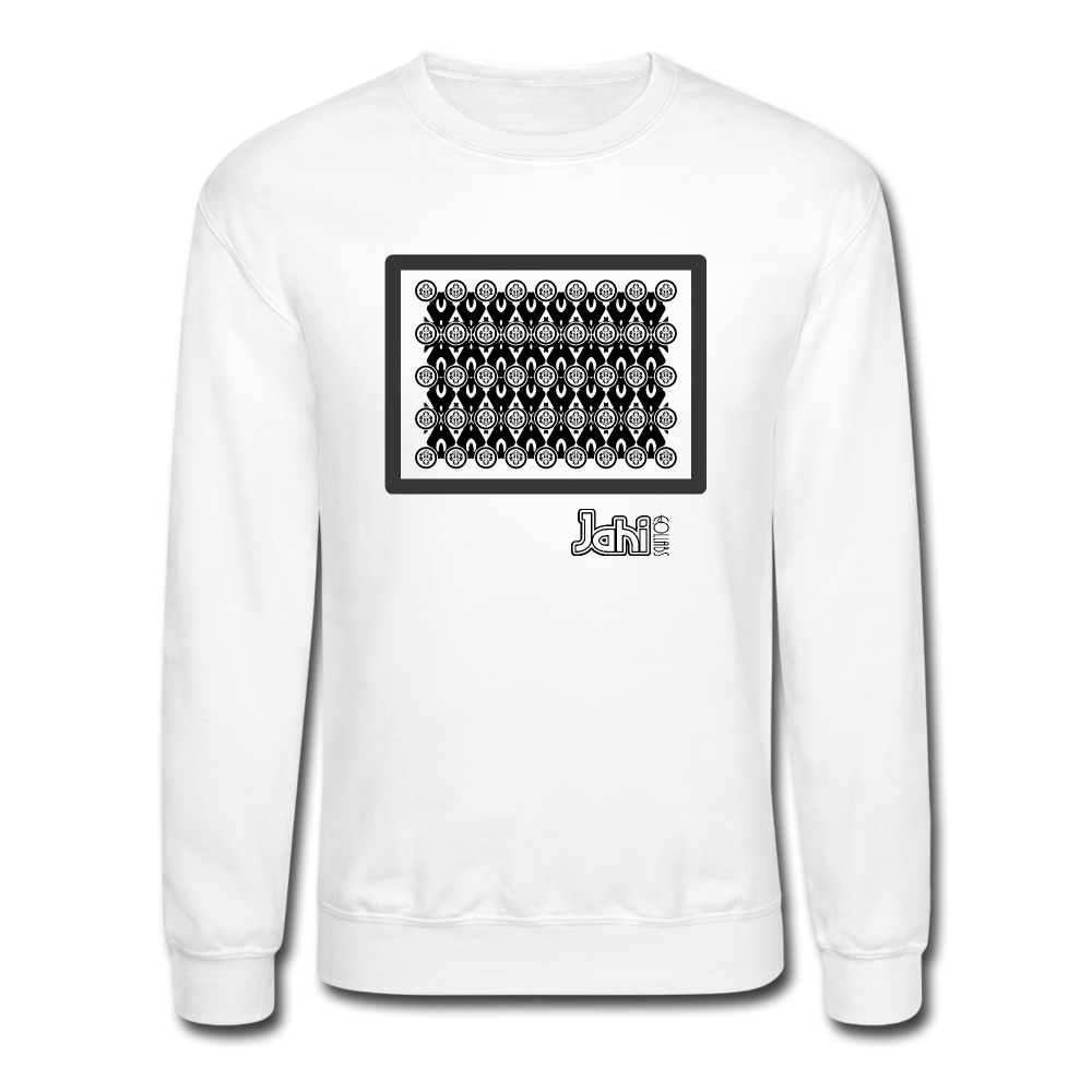 Jahi Men Crewneck Sweatshirt - Patt-002 - white