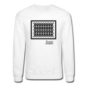 Jahi Men Crewneck Sweatshirt - Patt-002 - white