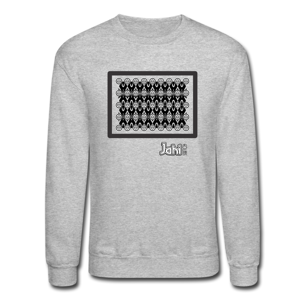 Jahi Men Crewneck Sweatshirt - Patt-002 - heather gray