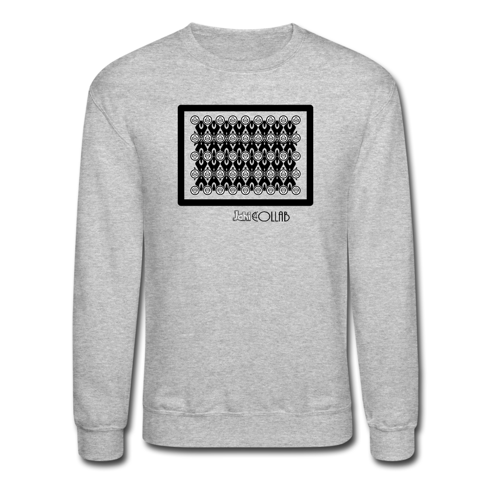 Jahi Men Crewneck Sweatshirt Patt-003 - heather gray