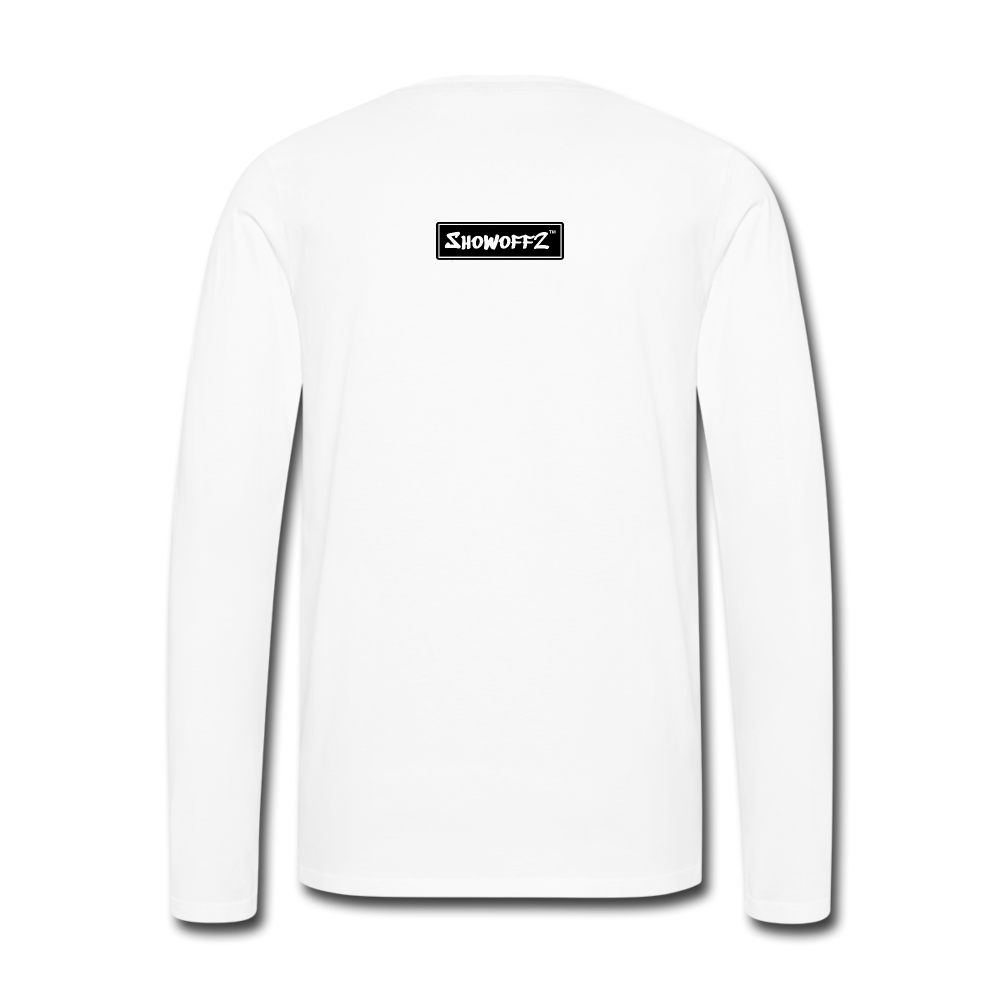 SHOWOFF2 - Men Premium Long Sleeve T-Shirt -0715 - white
