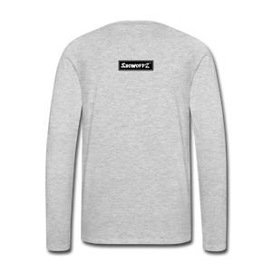 SHOWOFF2 - Men Premium Long Sleeve T-Shirt -0715 - heather gray